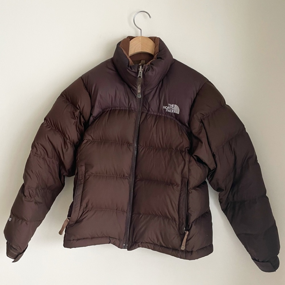 North Face Brown Puffer Jacket 700